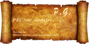 Péter Godvin névjegykártya